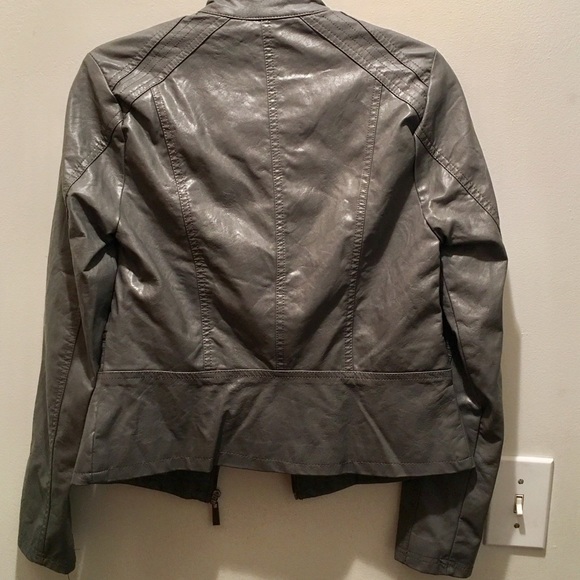 Women's Apt. 9 Faux Leather Moto Jacket - Picture 4 of 7